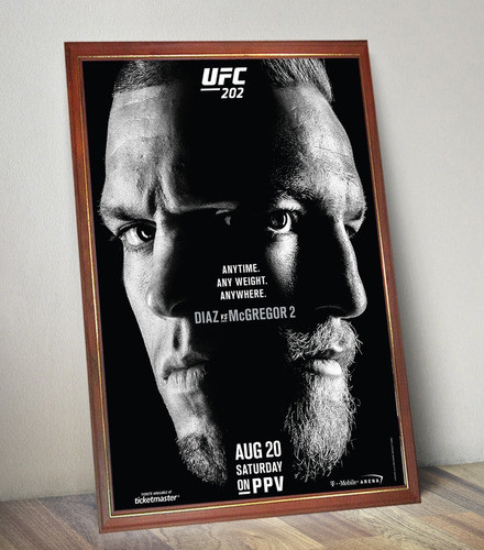 Ufc Connor Mcgregor Vs Nate Diaz 2 Poster Cuadro Para Colgar 0