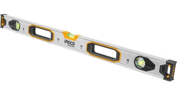 Nivel De Aluminio Magnético 120cm Industrial Ingco Hsl38120m 0
