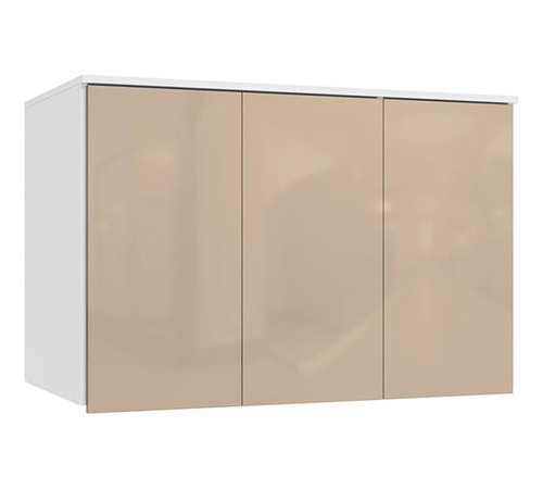 Armário Aéreo 3 Portas Kappesberg Adapt Branco/macadâmia 0