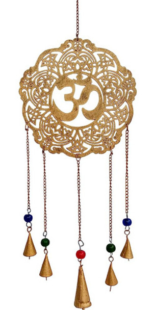 ~? Mie Creations Hindu Om Wall Hanging Décor Con Campanas Rú 0