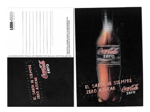 *** Lole ** Tarjeta Postal Coca Cola Tridimensional *** 0