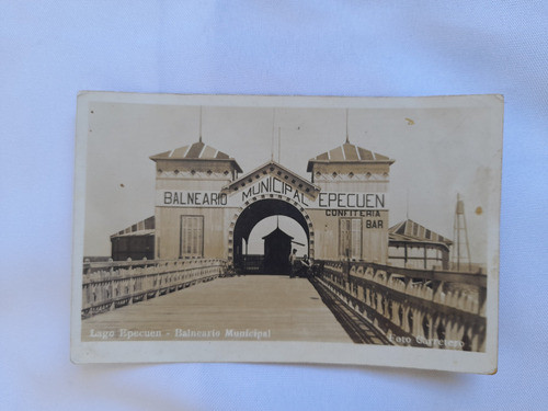 Postal Lago Epecuen, Balneario Municipal. Foto Carretero 0