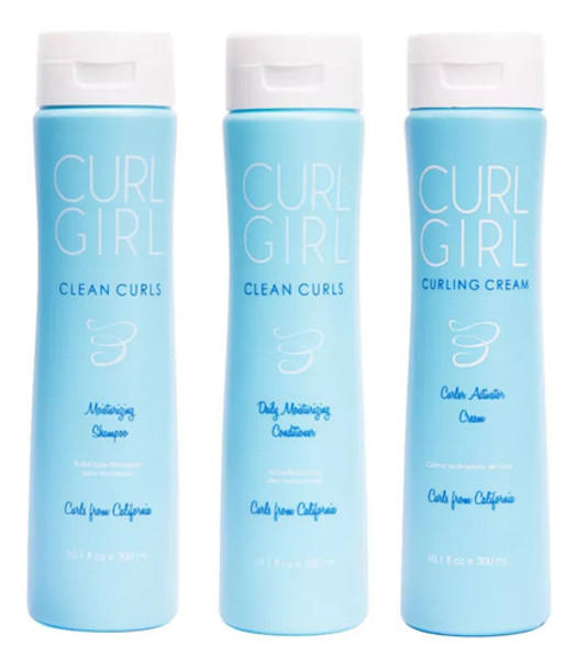 Shampoo + Acondicionador Y Crema Activadora Rulo Clean Curls 0