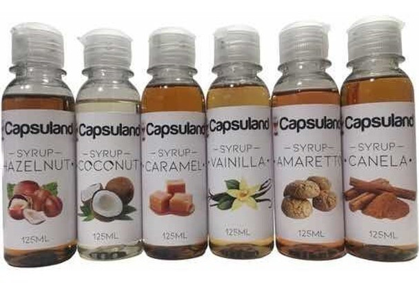 Pack X6 Syrup Capsuland 125ml Capsulas Dolce Gusto Nespresso 0
