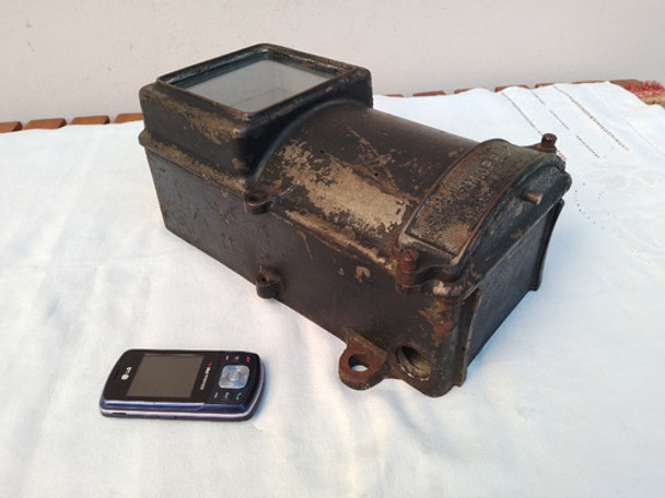 Antiguo Medidor Portatil Amper Volts  Ffcc ? Caja Madera 0