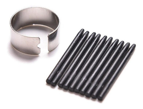 10x Repuestos Puntas Nibs Para Tableta Wacom Con Pinza 0
