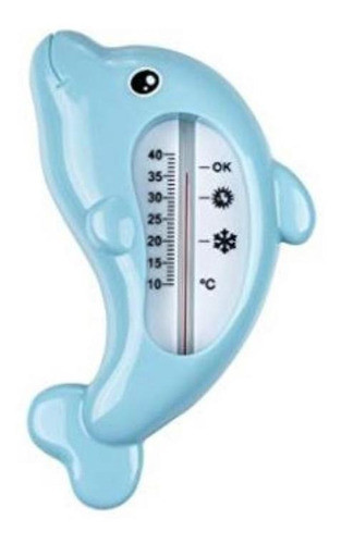 Termômetro Para Banheira Golfinho Azul Kababy 0