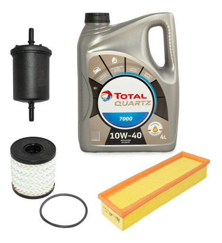 Kit 3 Filtros + Aceite Peugeot 208 1.5 / 1.6 Nafta Original 0
