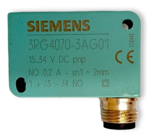 Sensor Induc. 3h Siemens 15-34vdc Pnp 2mm 3rg4070-3ag01 1+1 0