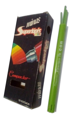 Raridade. Grafite Compactor 2.0 Superlápis. Verdecl Década80 0