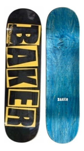 Shape Baker 8.25 Reset Black Yellow - Maple Importado Skate 0