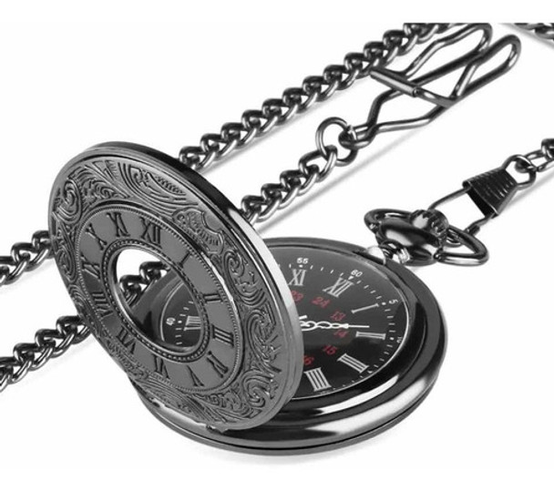 Relogio De Bolso Com Cordão Corrente Estilo Antigo 0