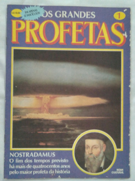 Fascículo Nova Cultural Os Grandes Profetas 1. Nostradamus. 0