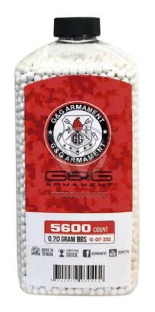 Balines Bb 6mm .20g G&g X5600 Airsoft Psbp Grado Competicion 0