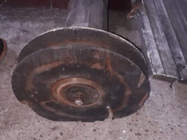 Cortina Enrollar Madera Con Detalles 114cm X 280cm Altura 0