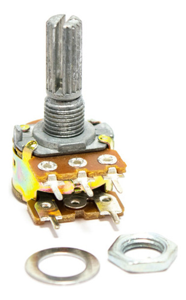4 Potenciometros Con Llave Logaritmico 16mm 2.5k 2k5 A2.5k 0