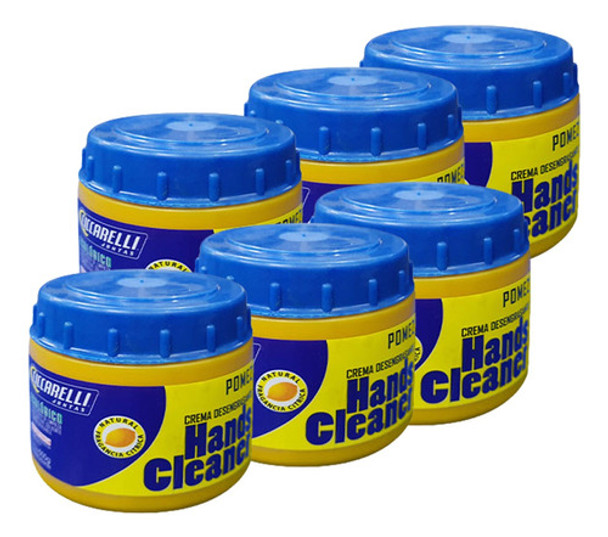 Limpia Manos Desengrasante Piedra Pomez Grasa 500 Gr X6 0