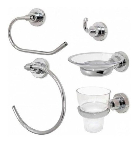 Accesorios Baño Set Noa Aqualaf 5 Piezas P 0