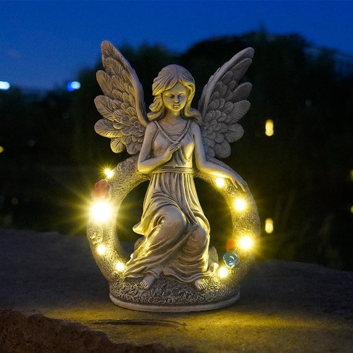 Estatuas Solares Del Jardín Del Ángel De Tooyuart - 8 Luces 0