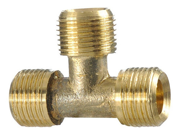 Union Tee De Bronce Macho De 3/8 Para Virola 0