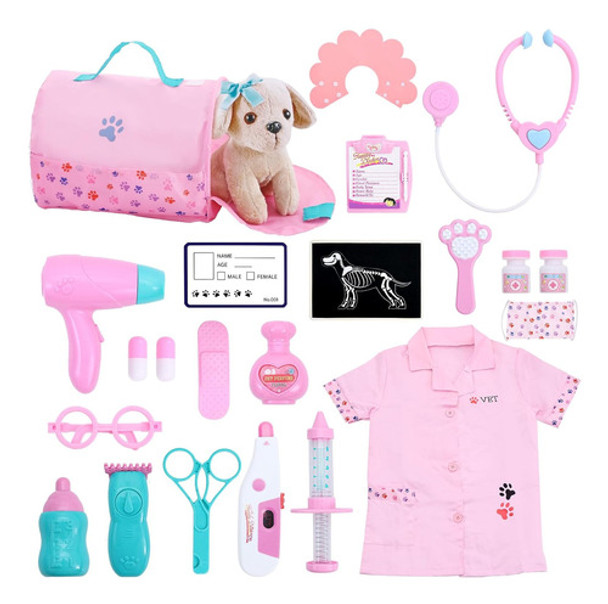 Juego De Médico Para Niños De 3 A 6 Años Con Perro Juguete 0