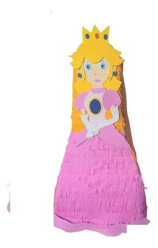 Piñata Princesa Peach Mario Bros Cotillon Relleno Piñatas 0