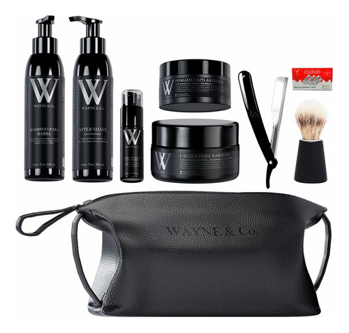 Kit De Afeitar Y Cuidado Masculino Premium Wayne & Co. 0