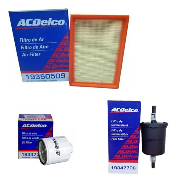 Kit Completo 3 Filtros Chevrolet Spin Cobalt 0