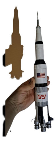 Cohete Espacial Saturno V (40cm) 0