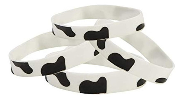 Pulseras De Goma Con Estampado De Vaca - 12 Ct 0