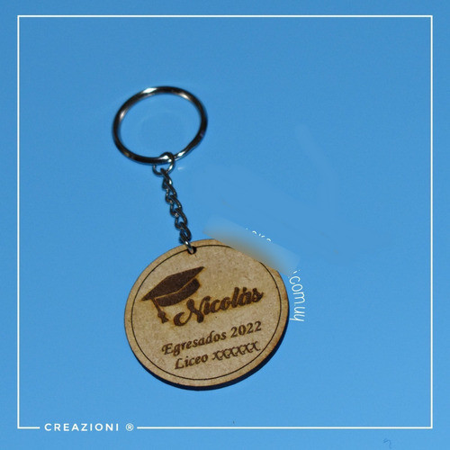Llaveros En Mdf Personalizados Regalo Para Egresados X 20 0