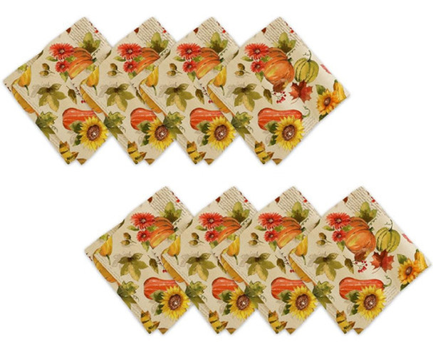 Elrene Home Fashions Grateful Season Servilletas De Tela De 0