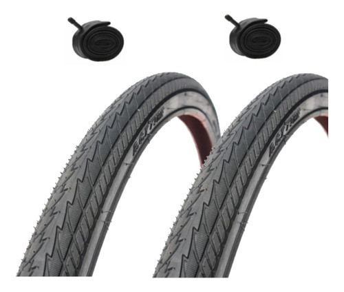 Kit X 2 Cubierta + Camara Bicicleta Rct 770 - 700 X 38 R28 0