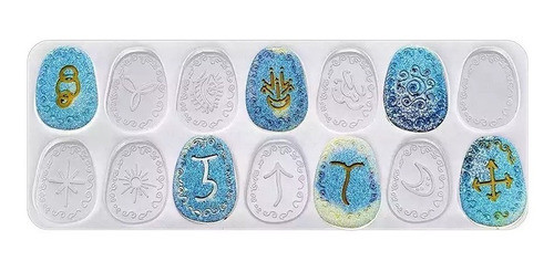 Runas Wicca Molde Resina Epoxi Poliester Artesania 0