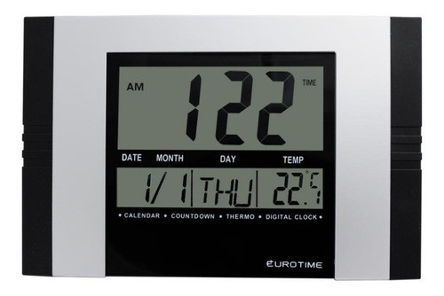 Reloj De Pared Eurotime 77/3060.10 Temperatura Timer Alarma 0