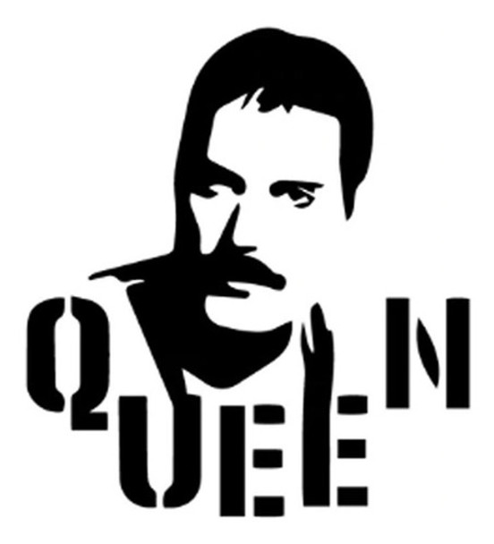 Calco Queen Freddie Pegatina Vinilo Para Autos 0 Calco Queen Freddie Pegatina Vinilo Para Autos 0