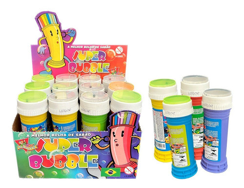 Kit 150 Bolha Sabão Tampa Com Jogo Lembrancinha Presente 0