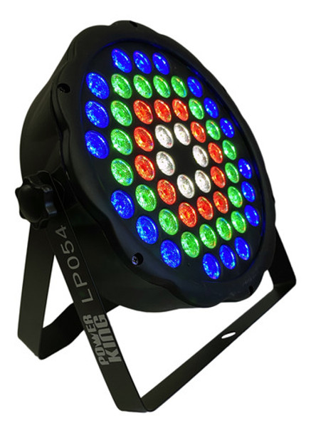 Tacho Par Led Dmx Lp054 Rgb 54 Led X 1w Reales Powerking 0