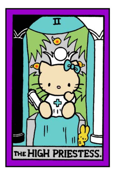 Tarot Rider Hello Kitty En Pdf (para Imprimir) 78 Arcanos 0