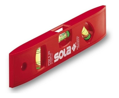 Nivel Manual Sola Ptm5 20cm Magnético 3 Burbujas 0