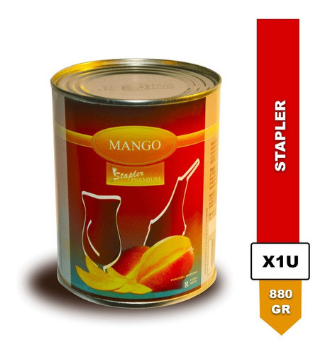 Pulpa De Mango Para Cocteleria Stapler Lata 880g 0