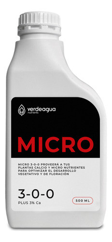 Nutrientes Hidroponia Verdeagua Micro 500ml 0
