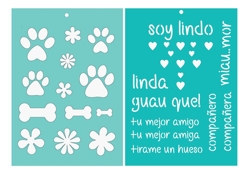Stenciles Laura Craft Set Mascotas 0