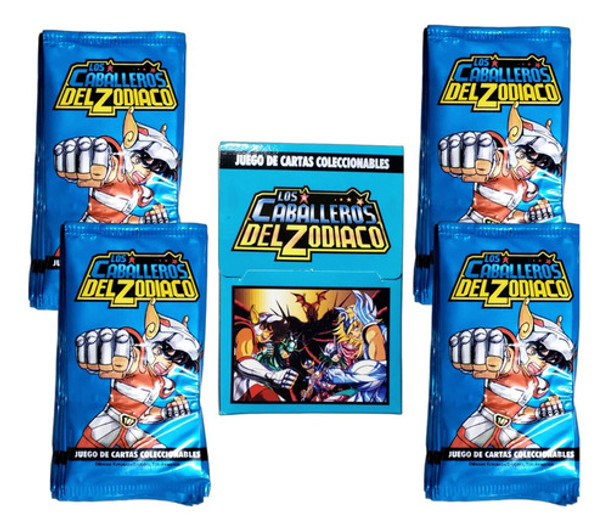 Cartas Caballeros Del Zodiaco Mazo Inicial + 100 Sobres 0