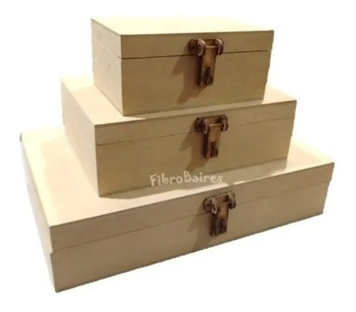 3 Cajas Maletín Fibrofacil 20 X 30cm 0