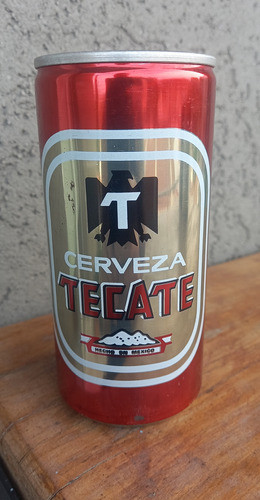 Antigua Lata Vacia Cerveza Tecate Mexico 340 Cm3 Chapa 1989 0