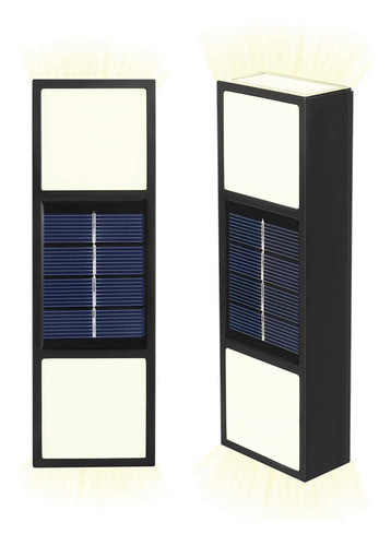 Lampara Foco Solar X2 Jardín Exterior Bidireccional Pared Ax 0