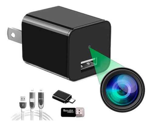 Cámara Espía Oculta Cargador Usb Hd 1080p Mini Cámara Max 32 0