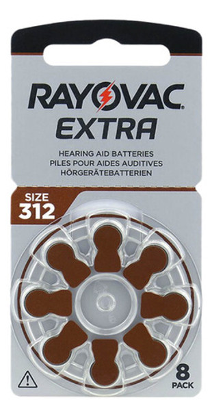 Pilas Audifono 312 Rayovac Extra Pr41 Blister X 8 Unidades 0 Pilas Audifono 312 Rayovac Extra Pr41 Blister X 8 Unidades 0