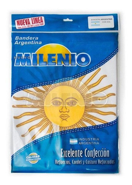 Bandera De Tela Argentina Emblemas 260 X 416 Cm Con Sol 0